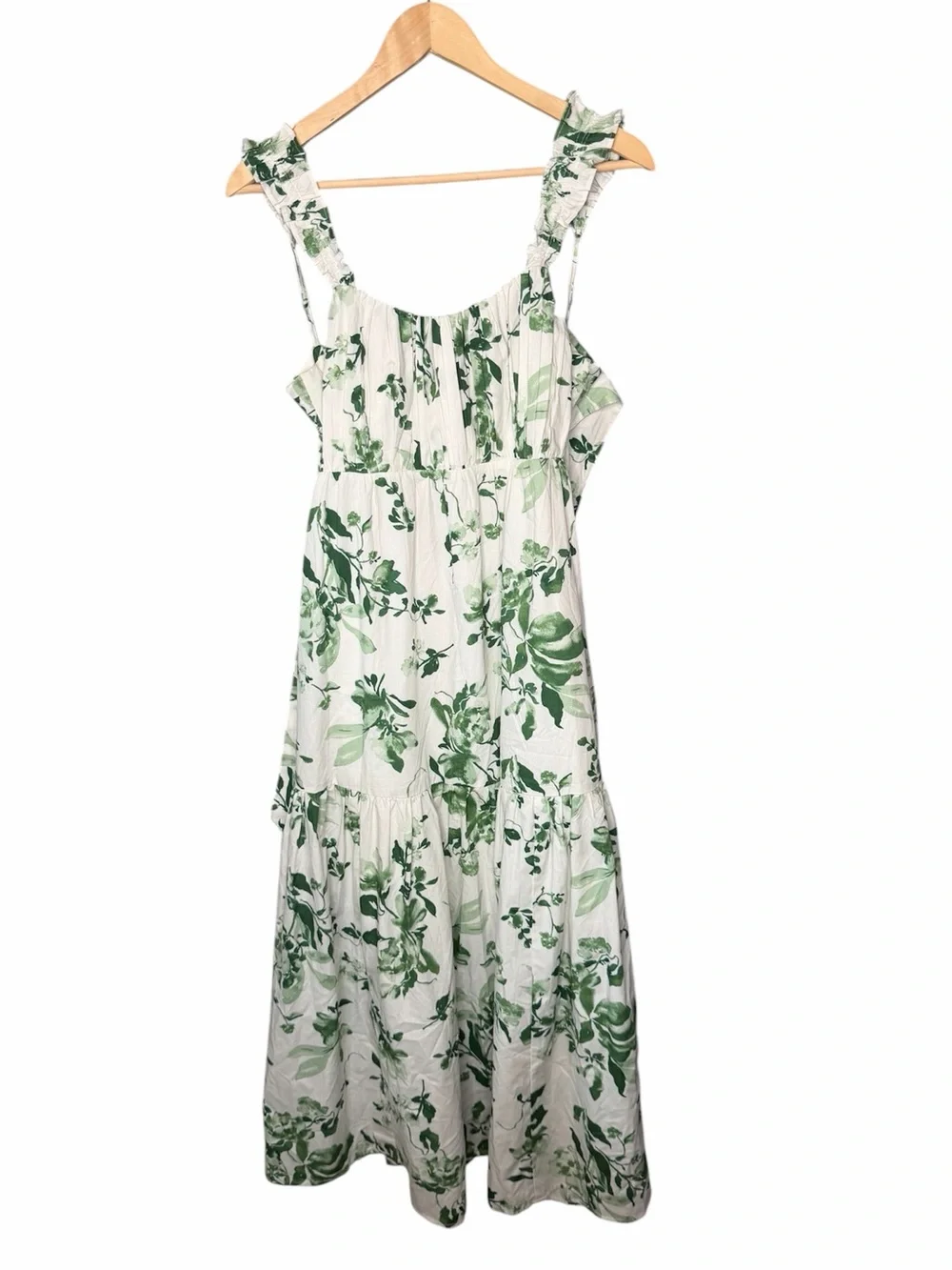 Abercrombie & Fitch Bow Back Poplin Maxi Dress